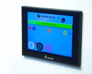 Digital control panel displaying status