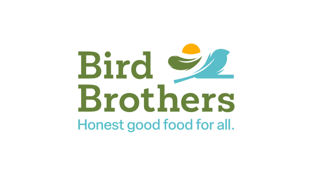 Bird Brothers logo with slogan.