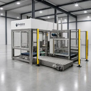 Die erweiterten Robotik-Kapazitäten von Endoline Automation werden auf der PPMA an Stand D90 ihr Debüt geben und demonstrieren, wie Portal- und Gelenkarmroboter-Lösungen in die End-of-Line-Verpackungssysteme integriert werden können.
