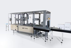 Endoline 407 High-Speed Random Case Gluer with infeed conveyor